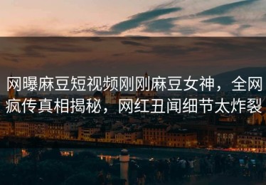 网曝麻豆短视频刚刚麻豆女神，全网疯传真相揭秘，网红丑闻细节太炸裂