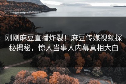 刚刚麻豆直播炸裂！麻豆传媒视频探秘揭秘，惊人当事人内幕真相大白
