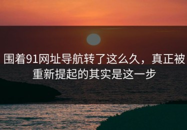 围着91网址导航转了这么久，真正被重新提起的其实是这一步