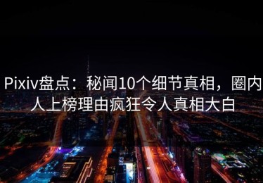 Pixiv盘点：秘闻10个细节真相，圈内人上榜理由疯狂令人真相大白