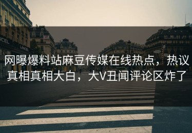 网曝爆料站麻豆传媒在线热点，热议真相真相大白，大V丑闻评论区炸了